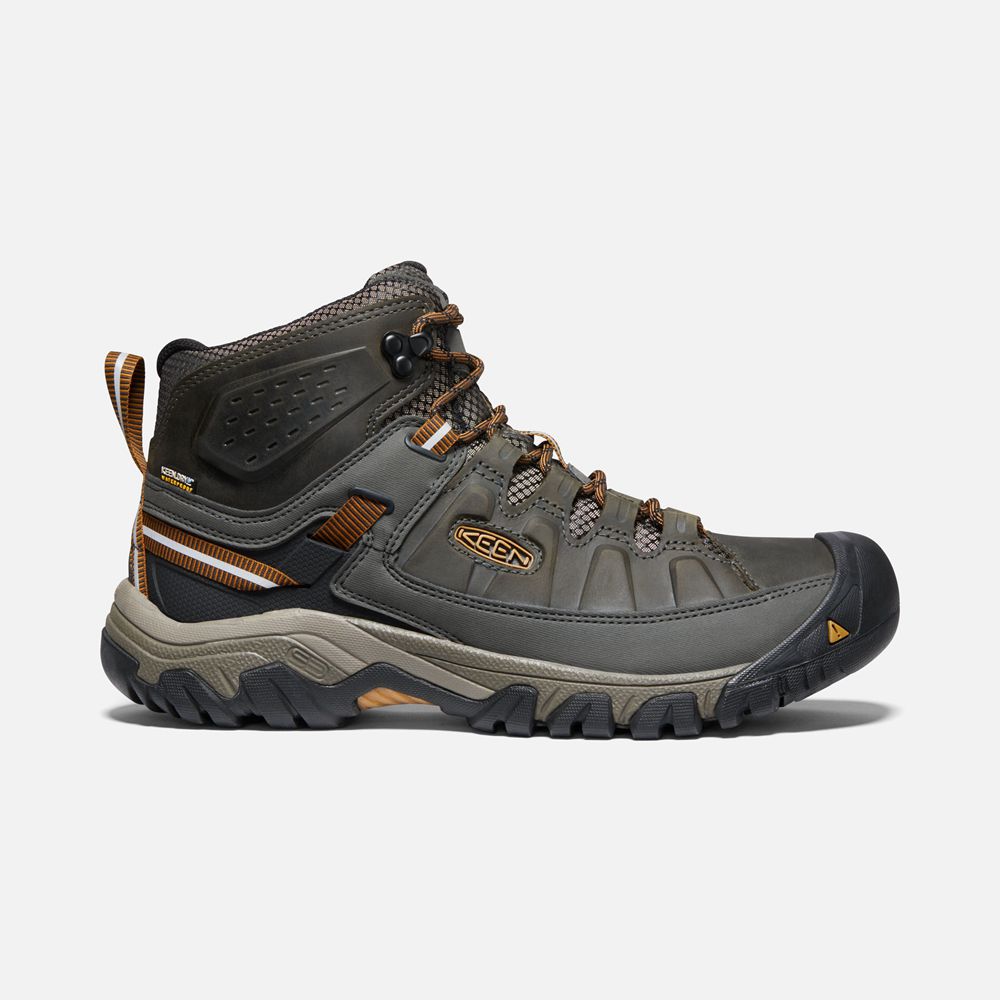 Botas de Seguridad Keen Mexico Verde Oliva/Negros - Hombre Targhee Iii Waterproof Mid - JD7150849